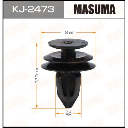 Retainer clip Masuma plastic, KJ-2473