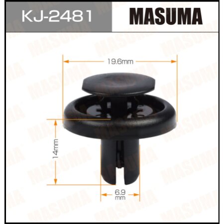 Retainer clip Masuma plastic, KJ-2481