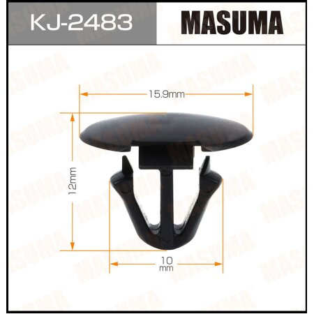 Retainer clip Masuma plastic, KJ-2483