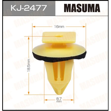 Retainer clip Masuma plastic, KJ-2477