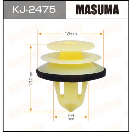 Retainer clip Masuma plastic, KJ-2475