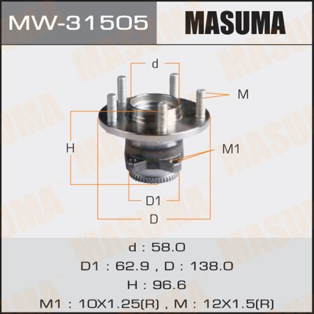 Wheel hub assembly Masuma, MW-31505