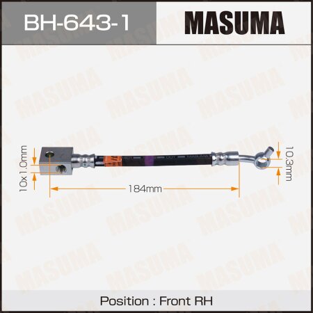 Brake hose Masuma, BH-643-1