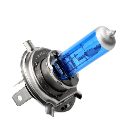 Hi-temp bulb Masuma BLUE SKYGLOW H4 12v 60/55W (4200K), L140