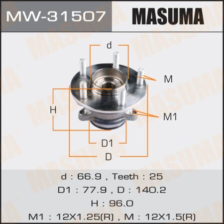 Wheel hub assembly Masuma, MW-31507