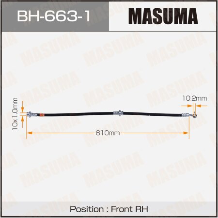 Brake hose Masuma, BH-663-1