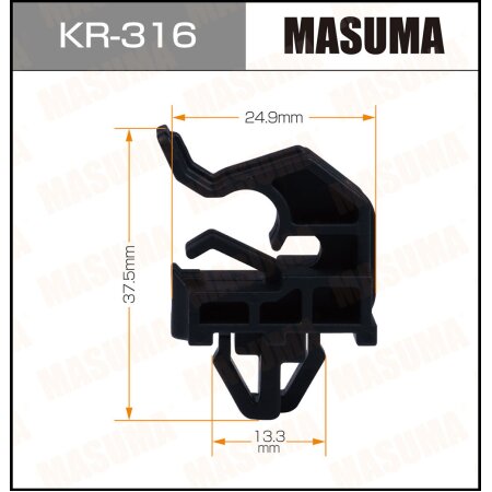 Retainer clip Masuma plastic, KR-316