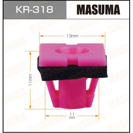 Retainer clip Masuma plastic, KR-318