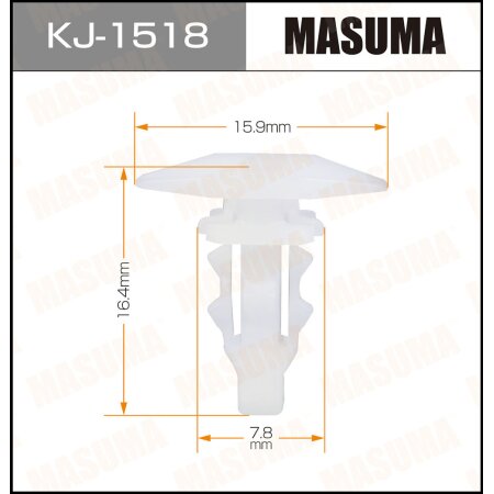 Retainer clip Masuma plastic, KJ-1518