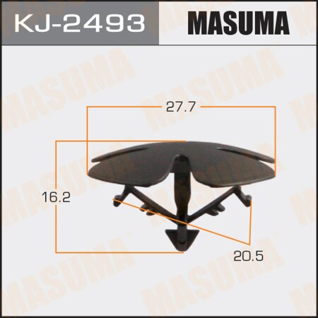 Retainer clip Masuma plastic, KJ-2493