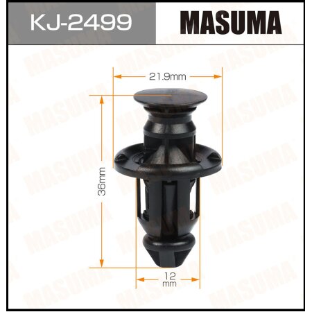 Retainer clip Masuma plastic, KJ-2499