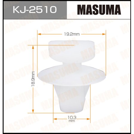 Retainer clip Masuma plastic, KJ-2510