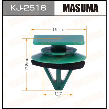 Retainer clip Masuma plastic, KJ-2516