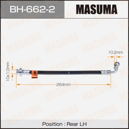 Brake hose Masuma, BH-662-2