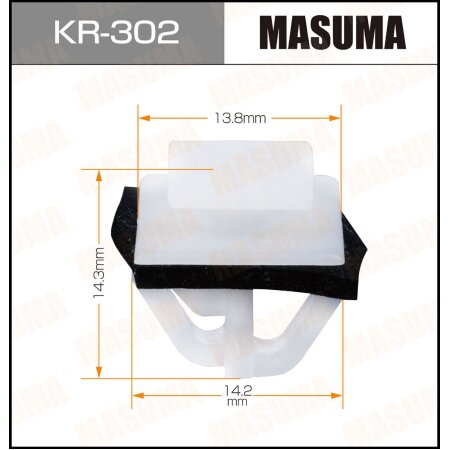 Retainer clip Masuma plastic, KR-302