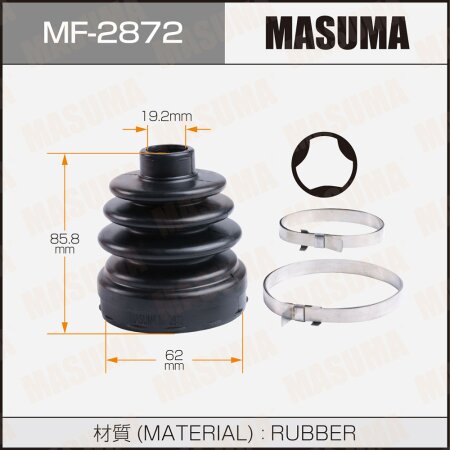 CV Joint boot Masuma (rubber), MF-2872