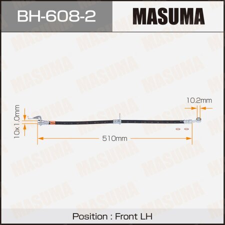 Brake hose Masuma, BH-608-2