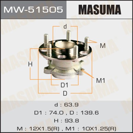 Wheel hub assembly Masuma, MW-51505