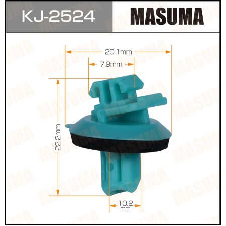 Retainer clip Masuma plastic, KJ-2524