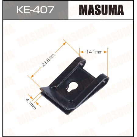 Retainer clip Masuma plastic, KE-407