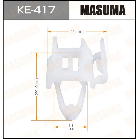 Retainer clip Masuma plastic, KE-417