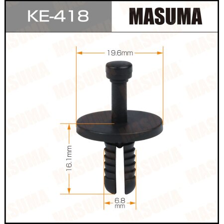 Retainer clip Masuma plastic, KE-418