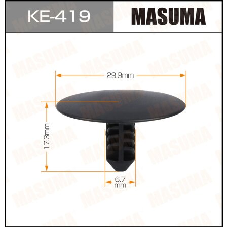 Retainer clip Masuma plastic, KE-419