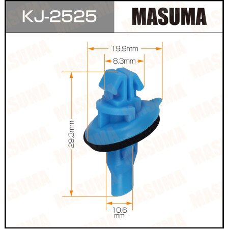 Retainer clip Masuma plastic, KJ-2525