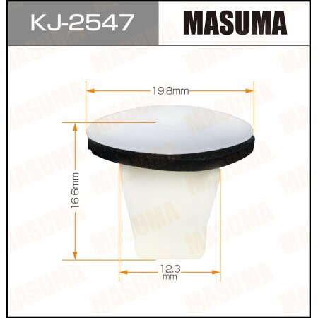 Retainer clip Masuma plastic, KJ-2547