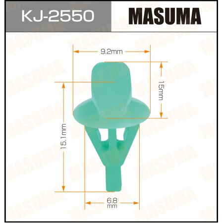 Retainer clip Masuma plastic, KJ-2550