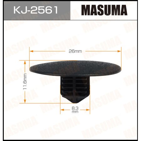 Retainer clip Masuma plastic, KJ-2561