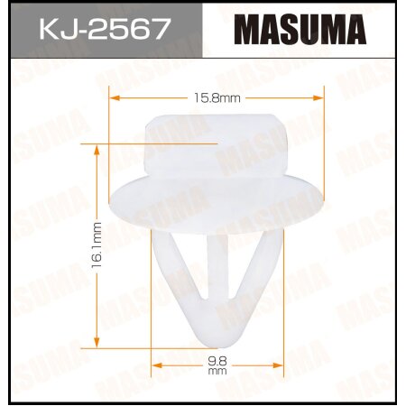 Retainer clip Masuma plastic, KJ-2567