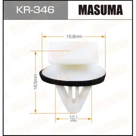 Retainer clip Masuma plastic, KR-346