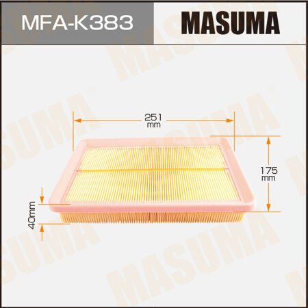 Air filter Masuma, MFA-K383