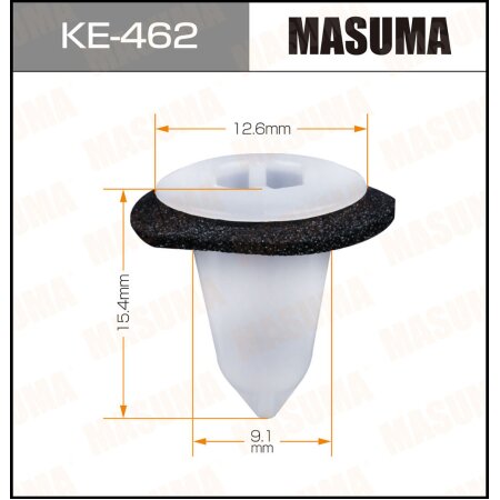 Retainer clip Masuma plastic, KE-462