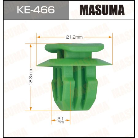 Retainer clip Masuma plastic, KE-466