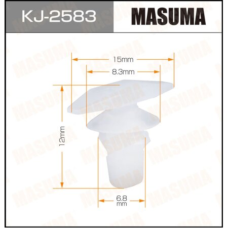 Retainer clip Masuma plastic, KJ-2583