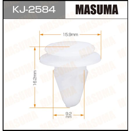 Retainer clip Masuma plastic, KJ-2584