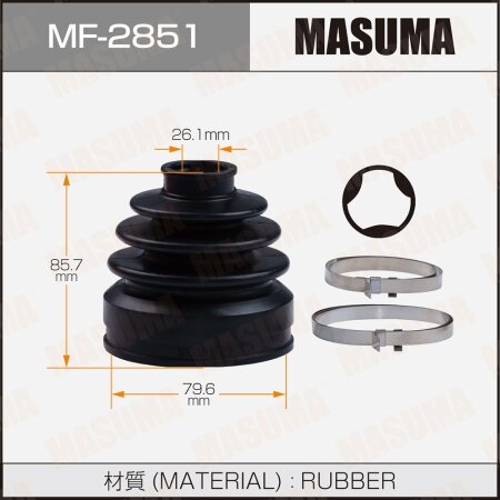 CV Joint boot Masuma (rubber), MF-2851