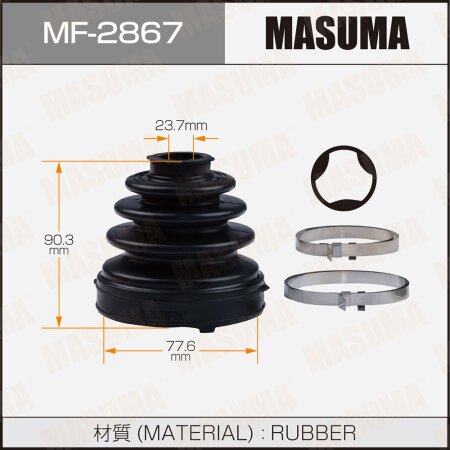 CV Joint boot Masuma (rubber), MF-2867