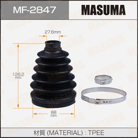 CV Joint boot Masuma (plastic), MF-2847