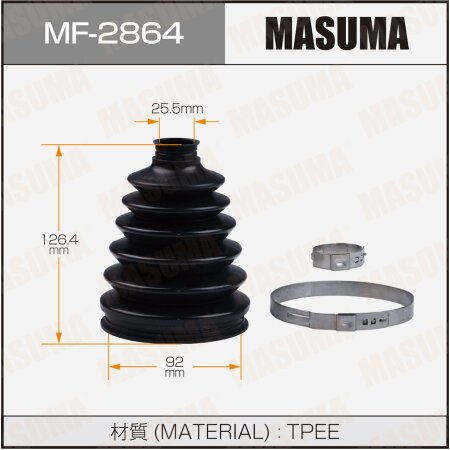 CV Joint boot Masuma (plastic), MF-2864