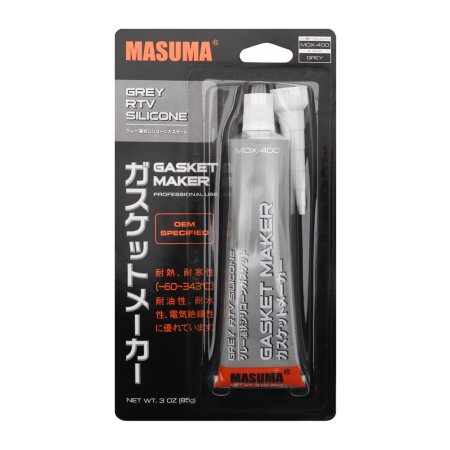 Hi-temp silicone gasket maker sealant Masuma, gray, 85g, MOX-400