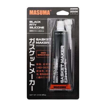 Hi-temp silicone gasket maker sealant Masuma, black, 85g, MOX-401