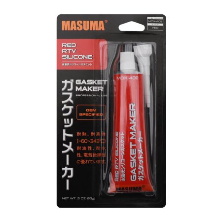 Hi-temp silicone gasket maker sealant Masuma, red, 85g, MOX-402