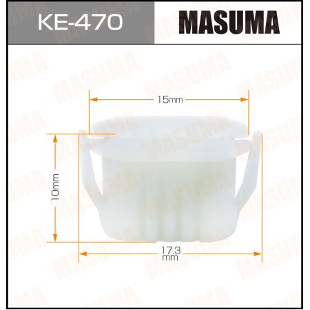 Retainer clip Masuma plastic, KE-470