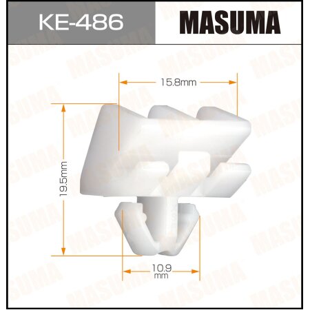 Retainer clip Masuma plastic, KE-486