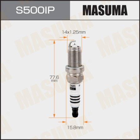 Spark plug Masuma iridium+platinum IZFR6K11, S500IP