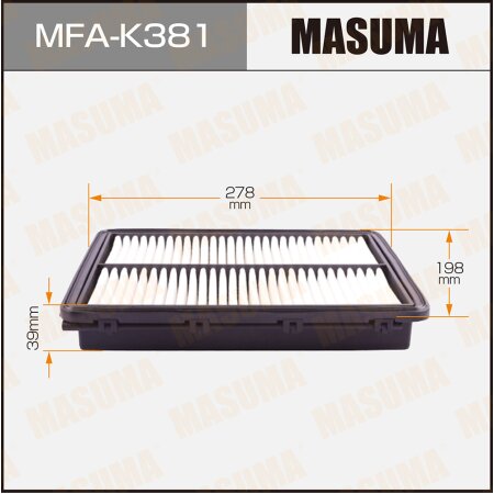 Air filter Masuma, MFA-K381