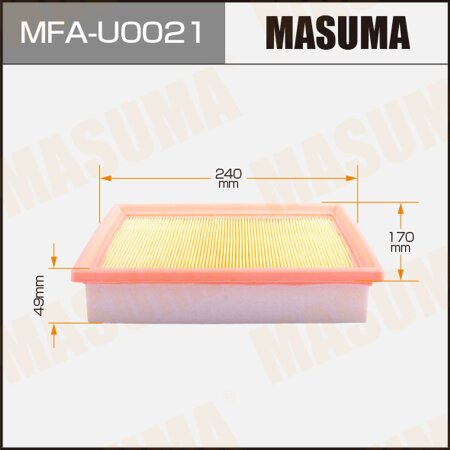 Air filter Masuma, MFA-U0021